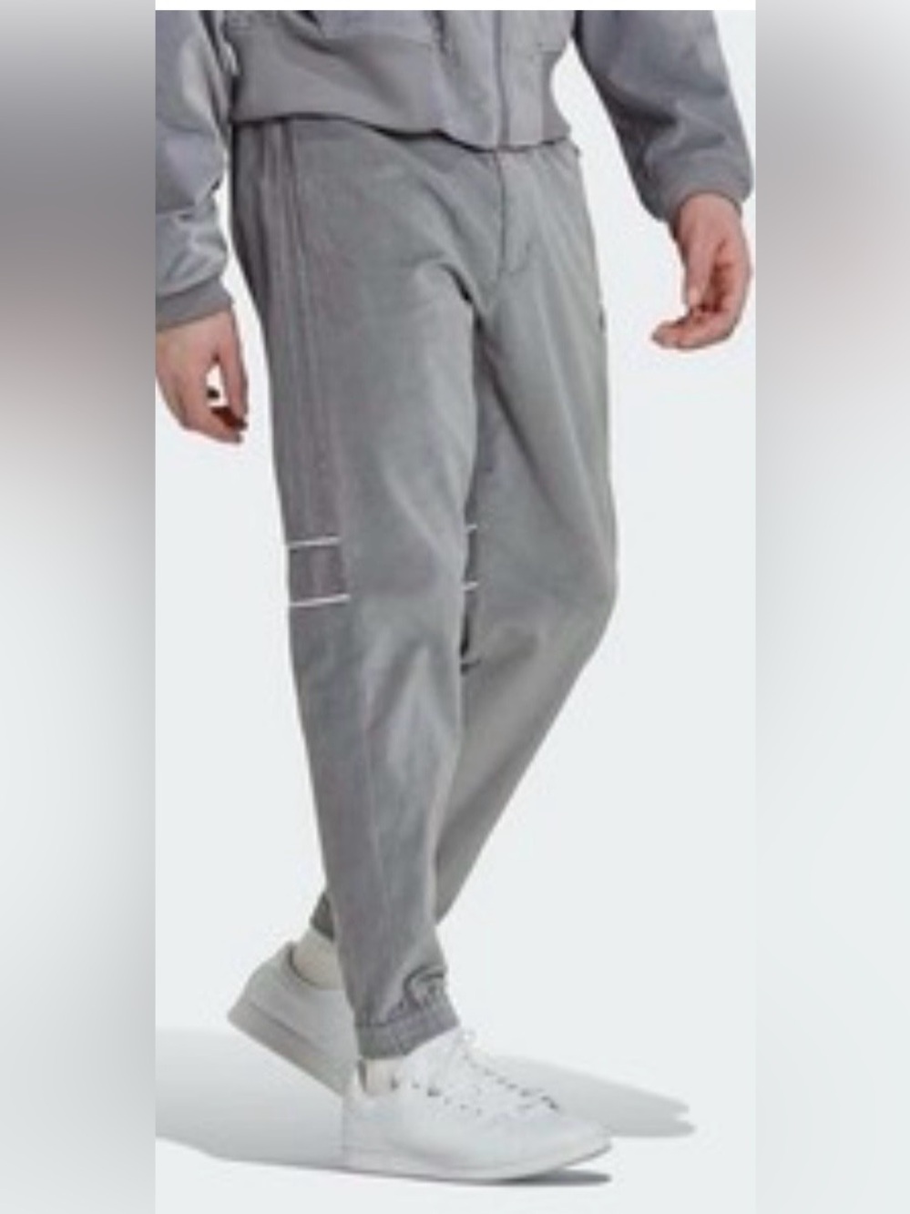 Men's Adidas Blue Version Challenger Joggers- gray men’s medium